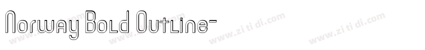 Norway Bold Outline字体转换